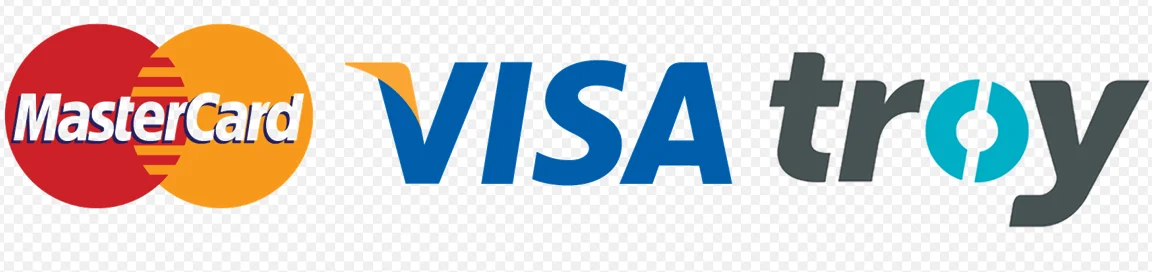 Kabul edilen ödeme yöntemleri: Mastercard, Visa, Troy